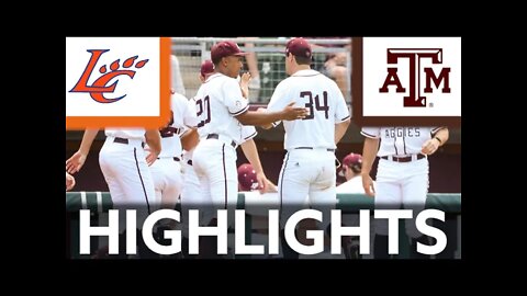 #5 Texas A&M vs Louisiana Highlights | Regionals | 2022 College Baseball Highlights