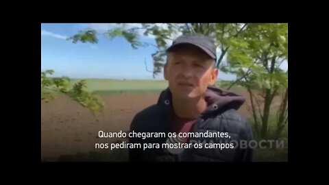 Militares russos desminam campos para agricultores de Carcóvia