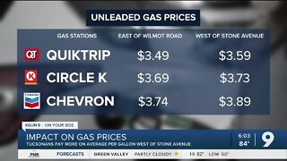 Locals compare Tucson gas prices to San Diego