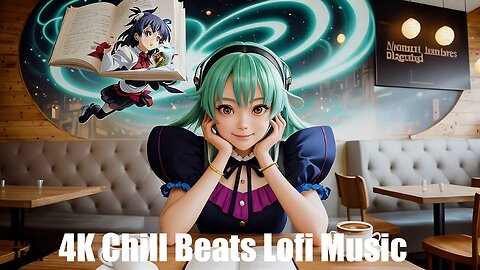 Chill Beats Music - Lofi Round on Me | (AI) Audio Reactive Cinematic Anime | Smile