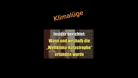 Wie die Klima[lüge] am 11.08.1986 ihren Weg aus DEM Yachtclub ins Big Business fand...