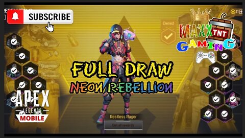 Apex Legends Mobile(Neon Rebellion Full Draw)😎