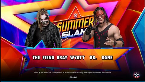 The Fiend "Bray Wyatt" vs The Demon "KANE" Full Match Gameplay WWE2K23