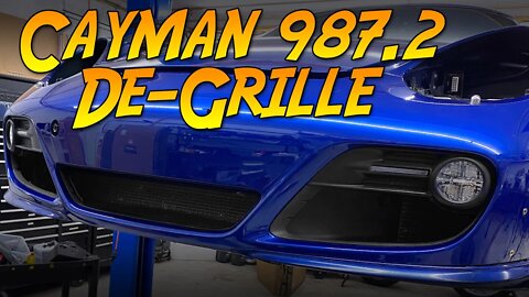 Removing the Porsche Cayman's front grilles (987.2)