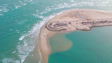 RAW 4K UHD free to use video download link in discription - Dhanush Kodi rameshwaram drone view