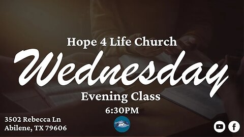 Wednesday Evening Class 07/05/2023