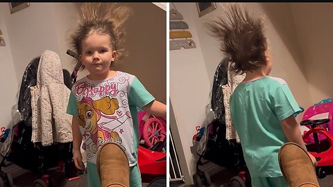 Kid shows off hysterical new hairstyle