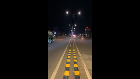 In the middle of highway