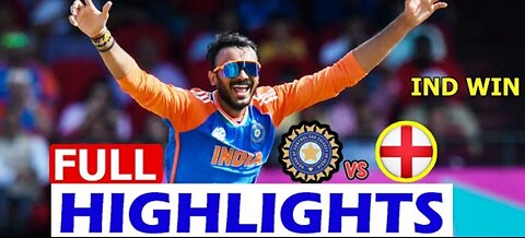 India vs England t20 semi final highlights 2024