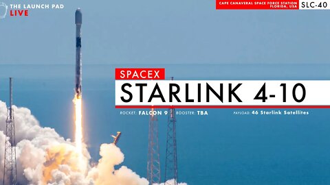 LAUNCHING NOW! SpaceX Starlink 4-10 Launch