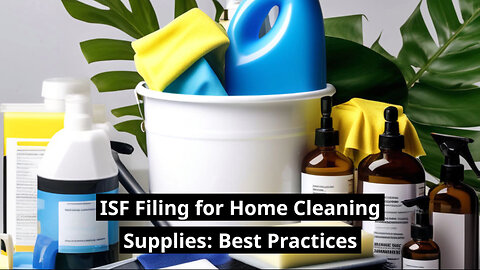 Navigating ISF Requirements: Insights for Cleaning Supplies Importers