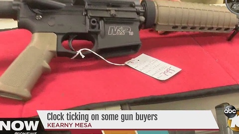 Clock ticking for many California gun buyers