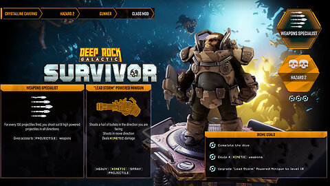 Deep Rock Galactic: Survivor - Crystalline Caverns Hazard 2 Complete (Gunner)