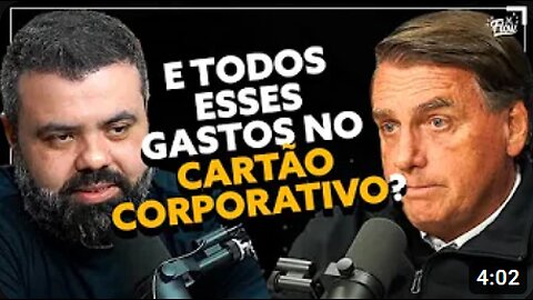 Igor QUESTIONA BOLSONARO sobre GASTOS no CARTÃO corporativo