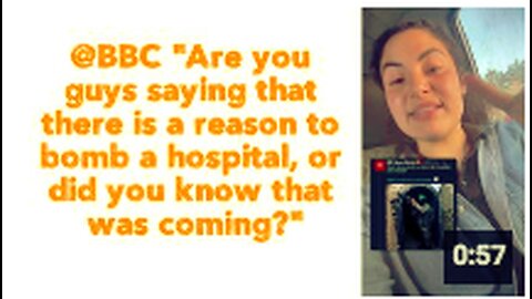 @BBC "Are you guys saying that there is a reason to bomb a hospital