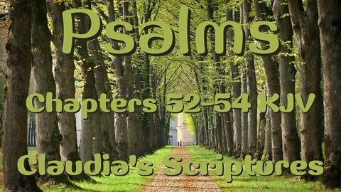 The Bible Series Bible Book Psalms Chapters 52-54 Audio