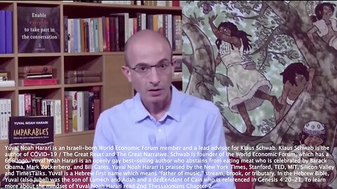 Yuval Noah Harari | "In the Face of the COVID Pandemic It Took Two Weeks to Identify the Virus and a Year to Develop Several Effective Vaccines"