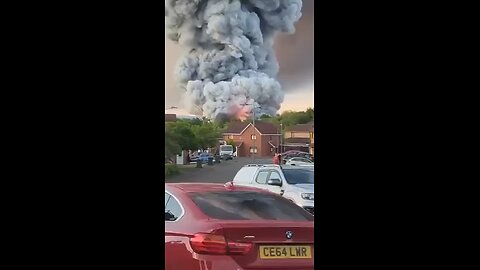 Large explosions reported, massive fire ignites at an industrial estate in Scotland.