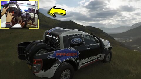 FORD RANGER T6 RALLY RAID - Forza Horizon 4 gameplay / Volante e Cambio Logitech g29