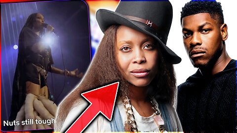 Erykah Badu Disgustingly Shoots Her Shot A John Boyega On Stage And FAILS Miserably (SICK!)