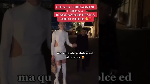 CHIARA FERRAGNI È SEMPRE DOLCISSIMA!