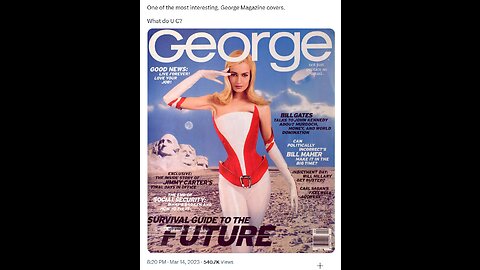 The most interesting George Magazine cover .... What do you see?