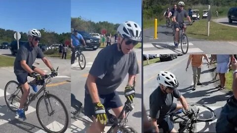 Joe Biden Bike Fall - NEVER BEFORE SEEN FOOTAGE!