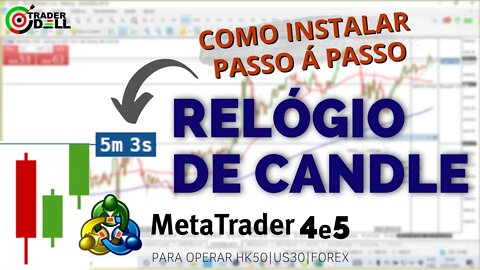 RELÓGIO DE CANDLE - PARA HK50 - US30 E FOREX COMO INSTALAR PASSO Á PASSO META TRADER 4 E 5