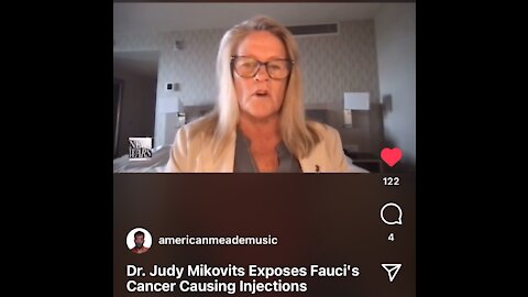 Dr. Judy Mikovits Exposes Fauci’s Cancer Causing Injections