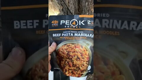 Peak freeze dried foods, and what I ate. Recommended!