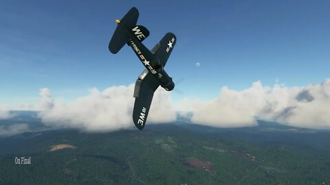 At Strawberry Ridge in a F4U Corsair