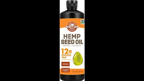 Manitoba Harvest Hemp Seed Oil, 12g of Omegas 3&6 Per Serving, Non-GMO, Vegan, Gluten-Free 12 F...