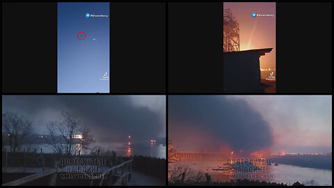 22.3 2024 Zaporizhzhia: Russian X-101 missile strikes at electric hydropower plant