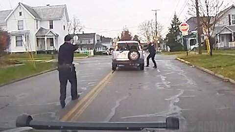 Shootout Between Suspect and Police During Traffic Stop in Bucyrus, Ohio