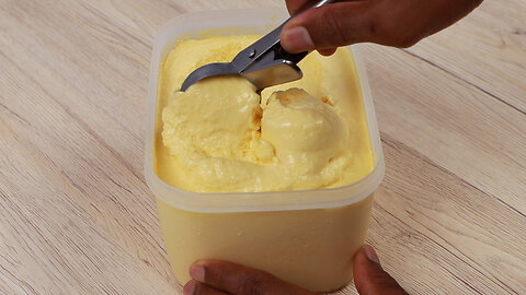 Super Creamy Mango Ice Cream! Easy and Very Simple to Make