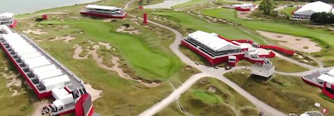 Drone video of Whistling Straits ahead of Ryder Cup