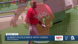 Albert Pujols makes Cards redebut