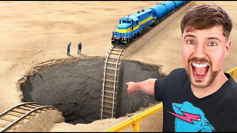 Train Vs Giant Pit