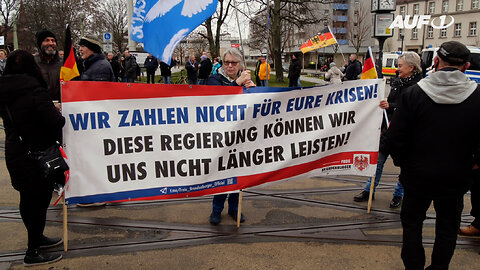 Cottbus: Grüne nicht willkommen-Bürgerprotest gegen Robert Habeck@AUF1🙈