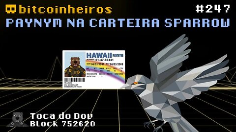 Usando PayNym na carteira Sparrow Wallet