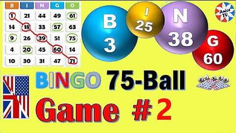 75 Ball - BINGO Caller - Game#2 - English American