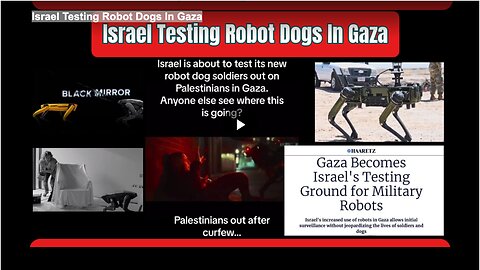 Israel Testing Robot Dogs In Gaza