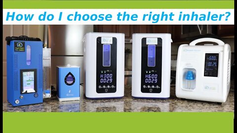 How do I choose the right hydrogen inhaler from hydrogen4health.com