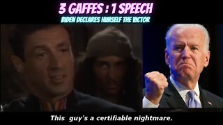 Joe Biden Gaffes 3 Times During His 'Victory' Speech