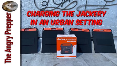 Charging The Jackery On The Roof Of My Building