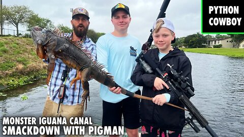 Monster Iguana Canal Smackdown With The Pigman Family