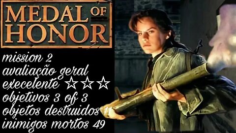 Medal of honnor 1999 (PS1) missão 2 procure na cidade