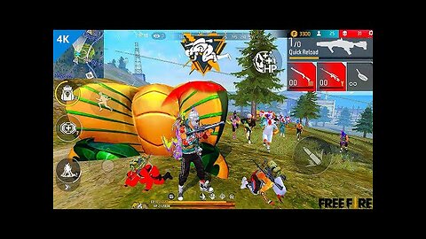 Free fire gaming video live level 8 just watch and fun