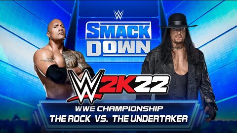 WWE 2K22: The Rock Vs. The Undertaker - WWE Championship - WWE 2K22 Gameplay PC Max Settings