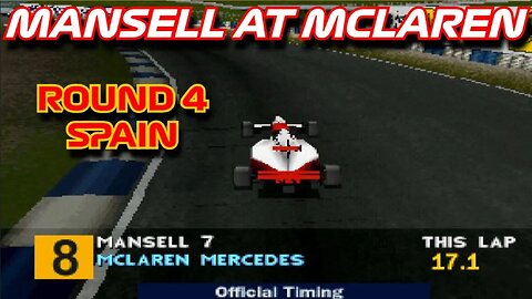 Mansell at McLaren | Round 4: Spanish Grand Prix | Formula 1 (PS1)